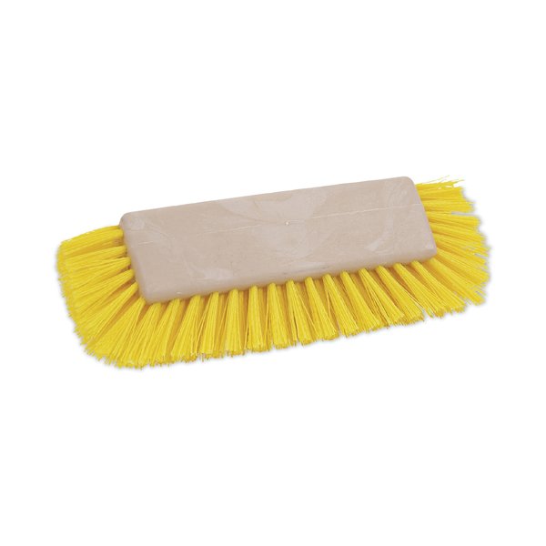 Boardwalk Cleaning Brushes, 10 in L Brush, Yellow, Plastic BWK3410